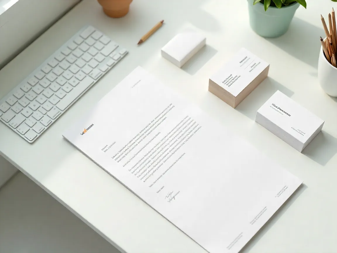 Professional corporate stationery and business documents